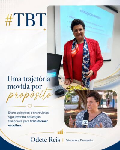 #TBT de uma caminhada construída com propósito.

Cada palestra, cada encontro e cada conversa sobre dinheiro me lembram de uma coisa: educação financeira não é só sobre números.

É sobre escolhas. É sobre tranquilidade. É sobre liberdade. É sobre olhar para a própria vida com mais consciência.

Seguimos falando de dinheiro de um jeito mais humano, mais simples e mais transformador.

E você, já parou para pensar como anda a sua relação com o dinheiro?

#odetereis #odetereispalestrante #EducacaoFinanceira #simparaseudinheiro